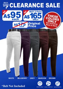 Iron Horse Track Trousers Clearance Colours